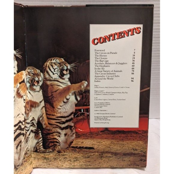 Colorful World of the Circus 1980 Hardcover Clowns Jamieson Animals David Vtg - Picture 2 of 14
